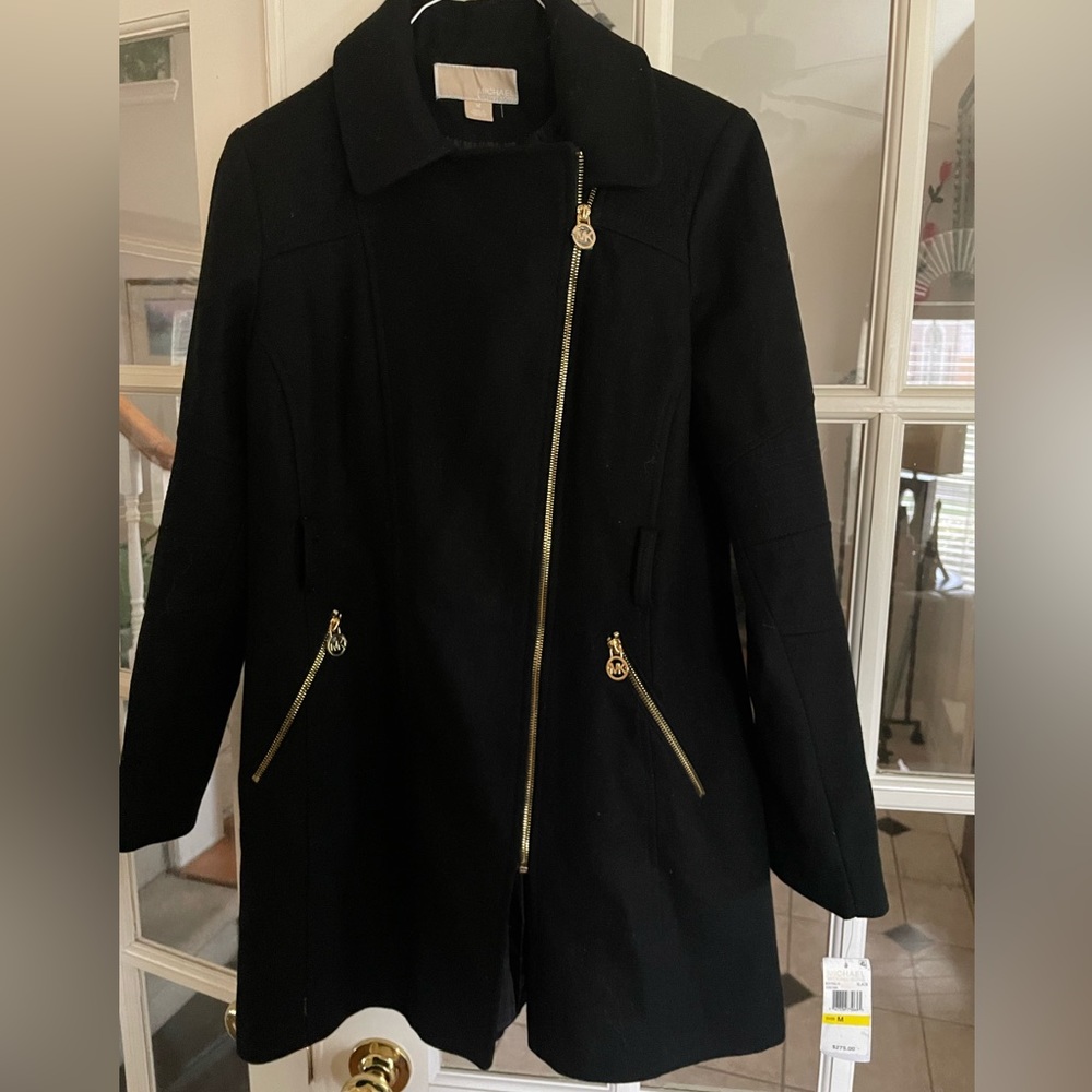 Micheal Kors Black Jacket with Gold details. NWT